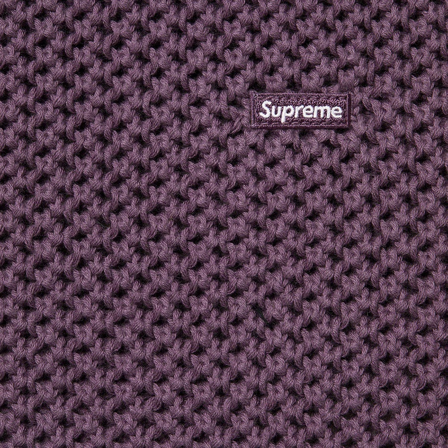 Supreme Open Knit Small Box Sweater (SS22) - Dusty Purple - $138