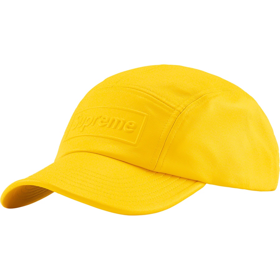 Supreme GORE-TEX Leather Camp Cap (SS22) - Yellow - $78
