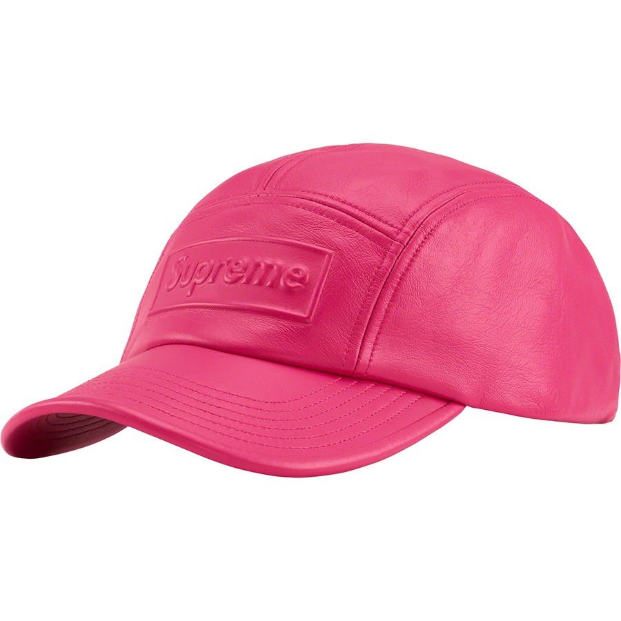 Supreme GORE-TEX Leather Camp Cap (SS22) - Pink - $78