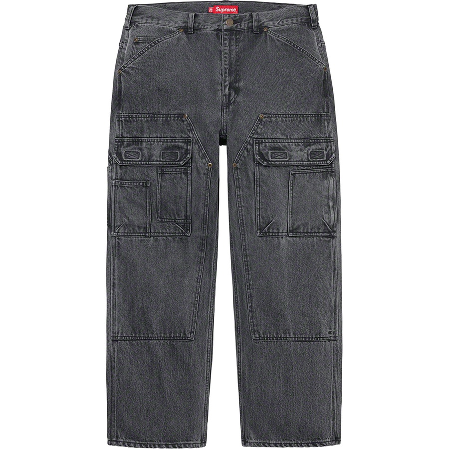 Supreme Double Knee Denim Utility Pant (SS22) - Black - $168