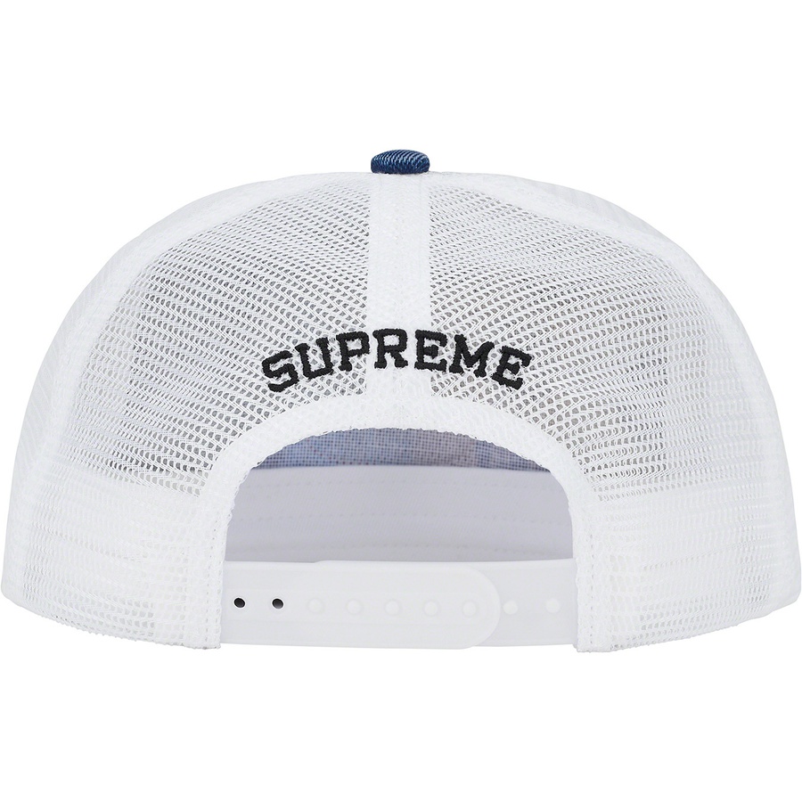 Supreme Gradient Jacquard Denim Mesh Back 5-Panel (SS22) - Blue - $48