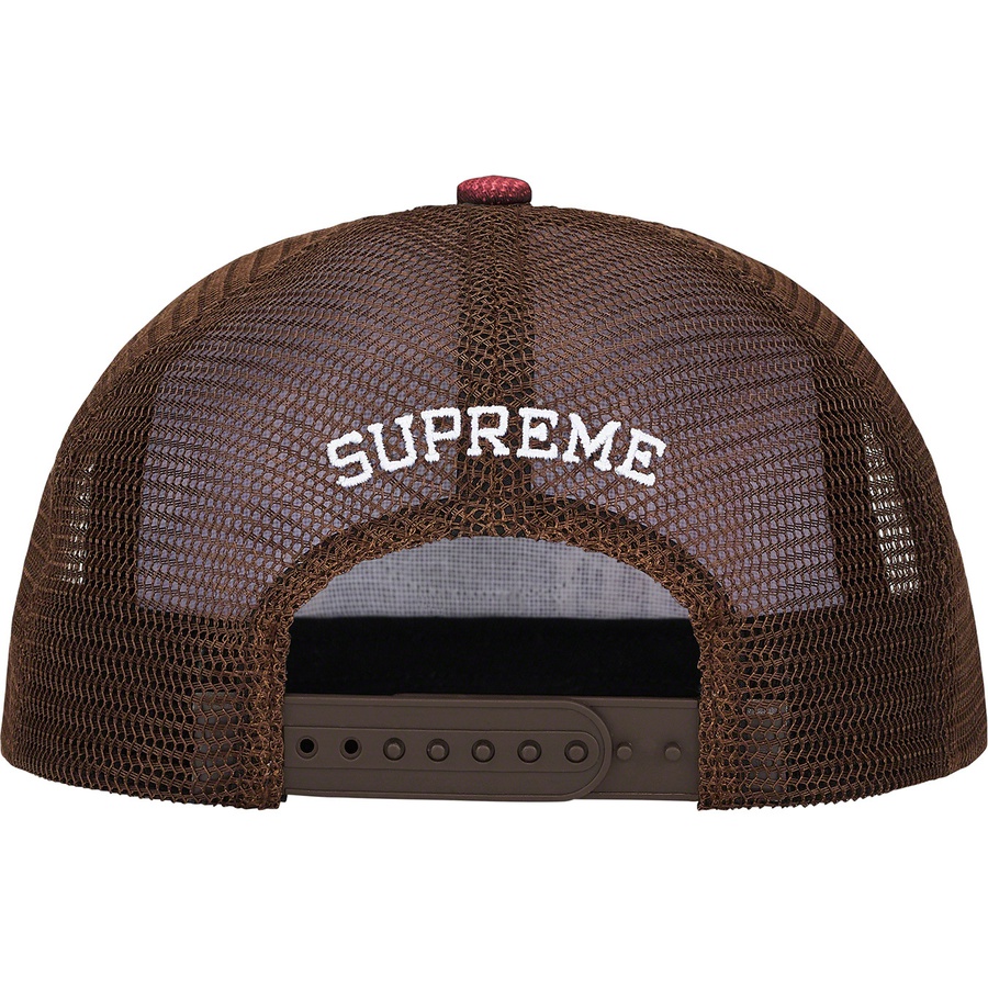 Supreme Gradient Jacquard Denim Mesh Back 5-Panel (SS22) - Tan - $48