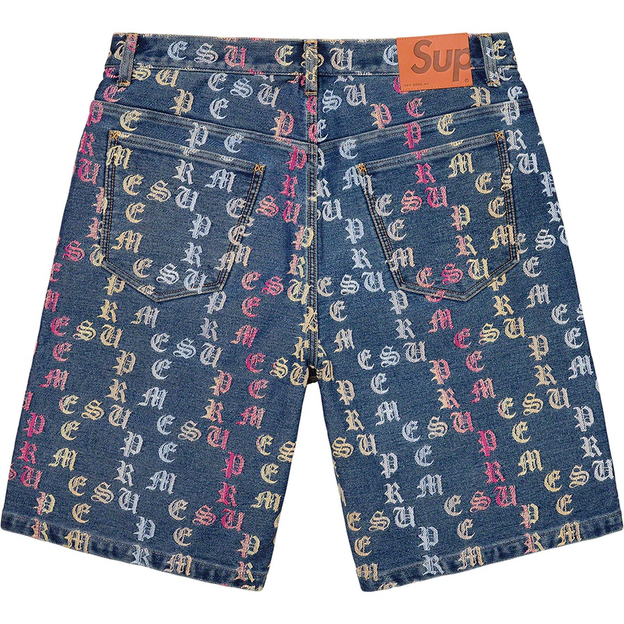 Supreme Gradient Jacquard Denim Short (SS22) - Blue - $148