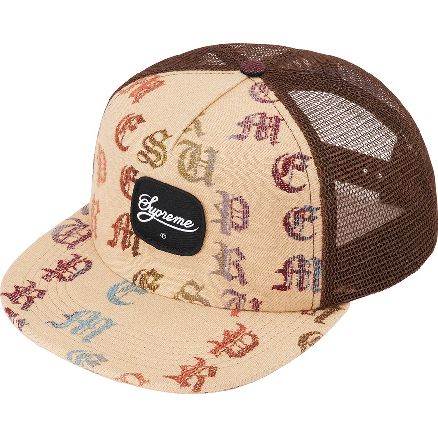 Supreme Gradient Jacquard Denim Mesh Back 5-Panel (SS22) - Tan - $48