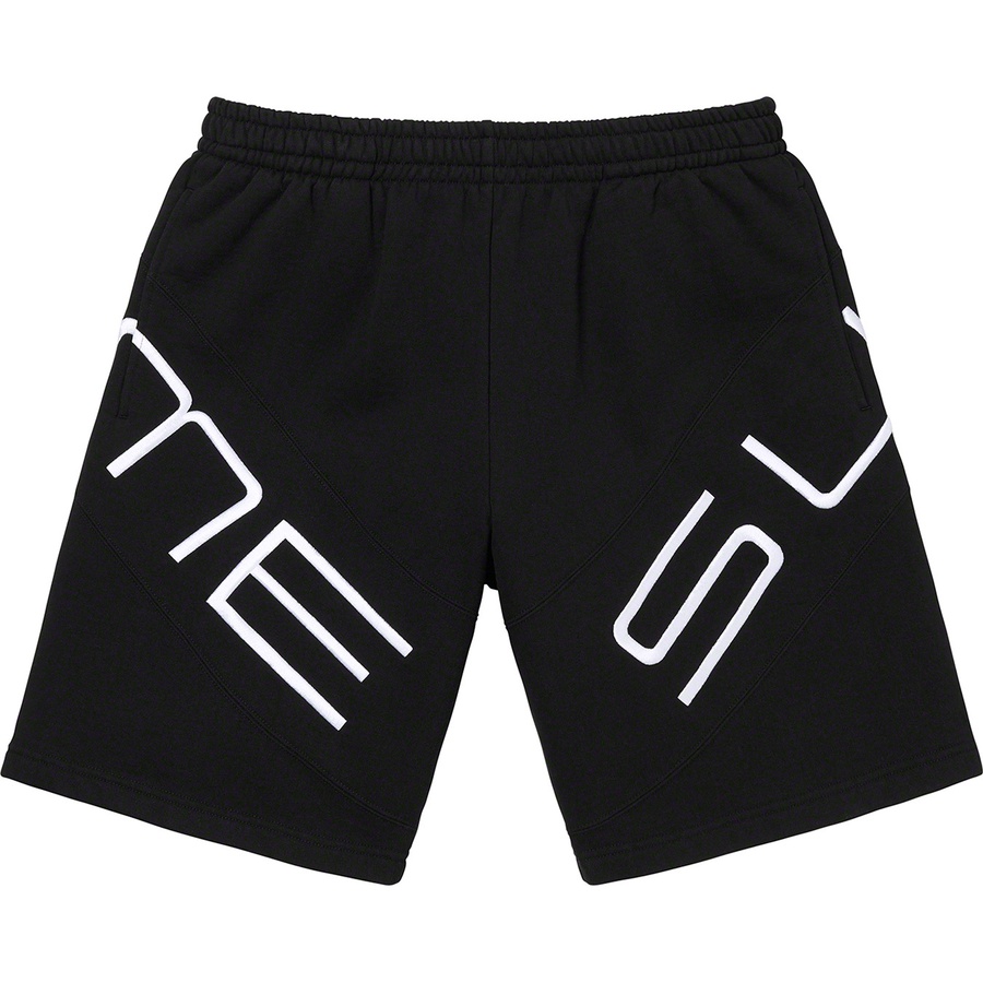 Supreme Stretch Sweatshort (SS22) - Black - $118