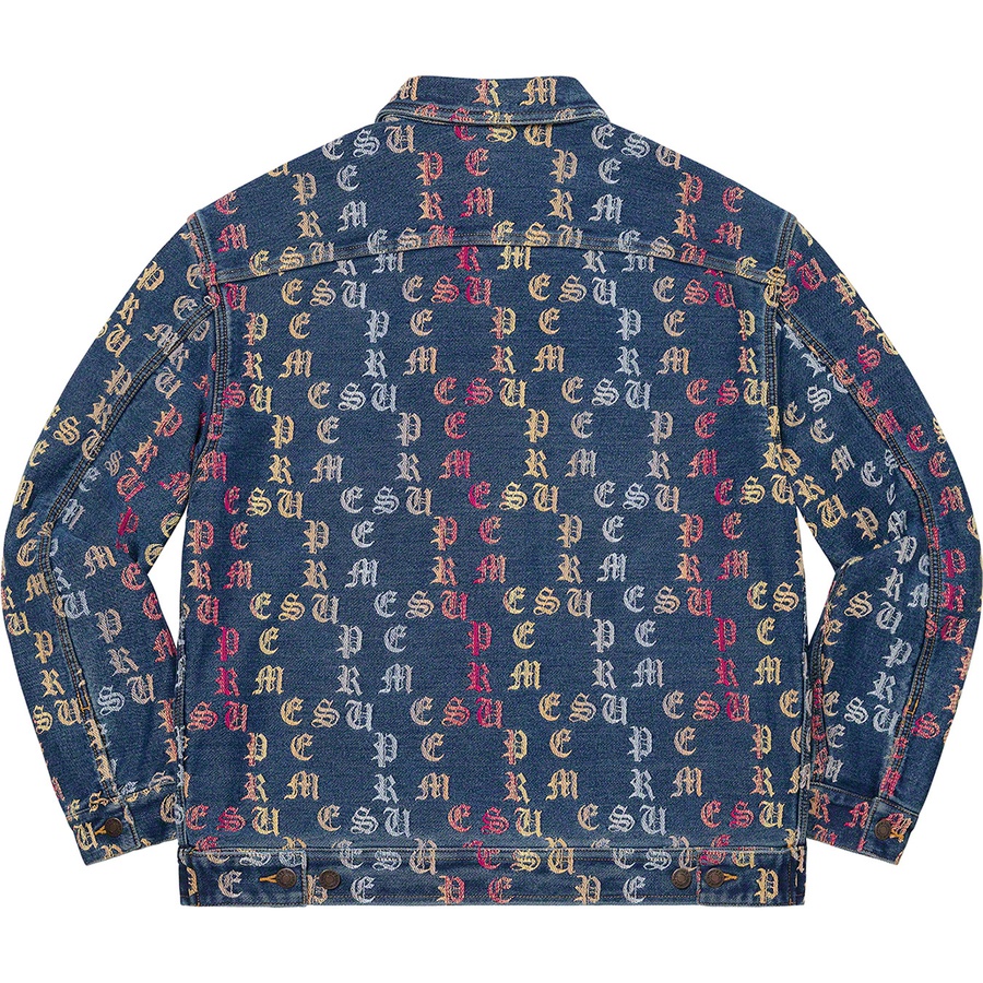 Supreme Gradient Jacquard Denim Work Jacket (SS22) - Blue - $248