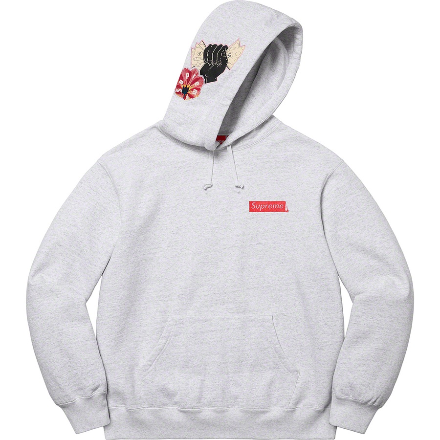 Supreme Instant High Patches Hooded Sweatshirt (SS22) - Ash Grey - $168