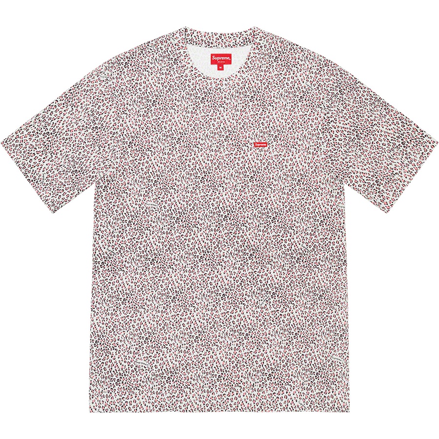 Supreme Small Box Tee (SS22) - Pink Leopard - $60