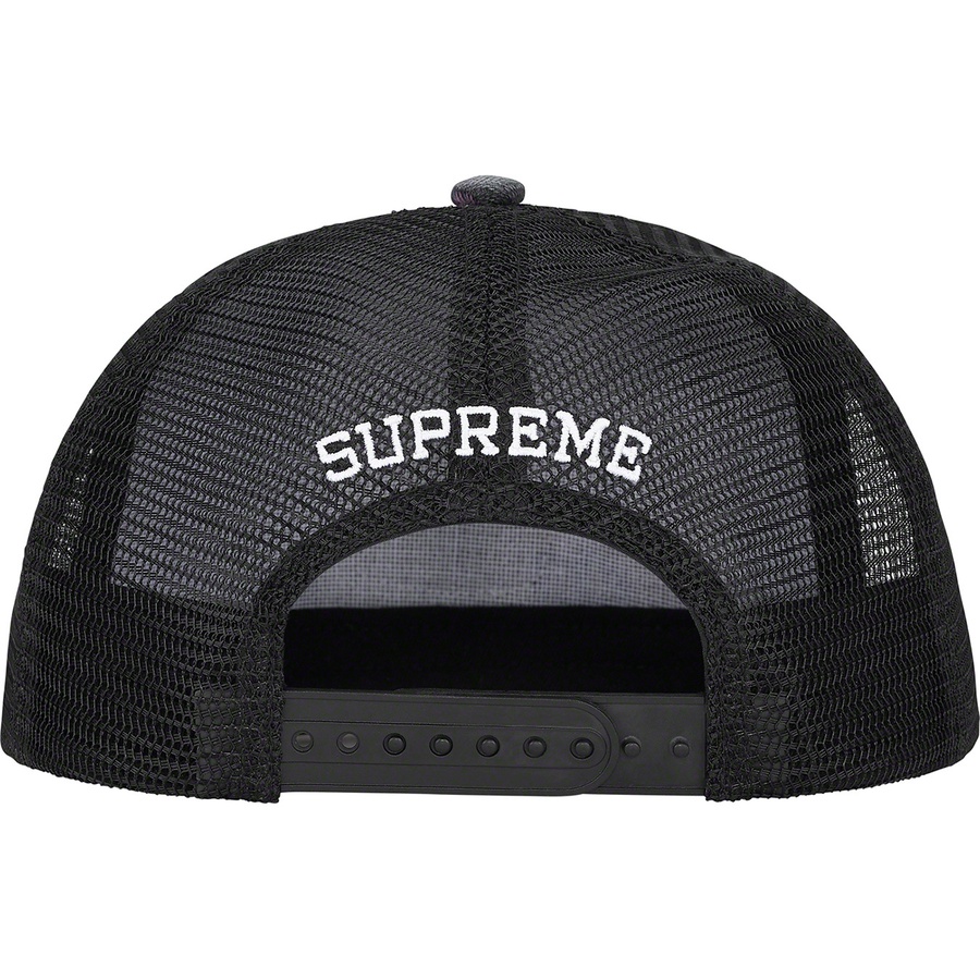 Supreme Gradient Jacquard Denim Mesh Back 5-Panel (SS22) - Black - $48