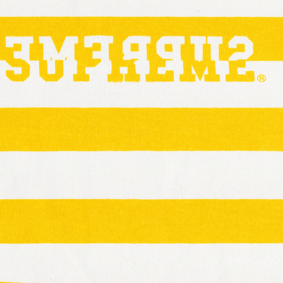 Supreme Reverse Stripe S S Top (SS22) - Yellow - $78