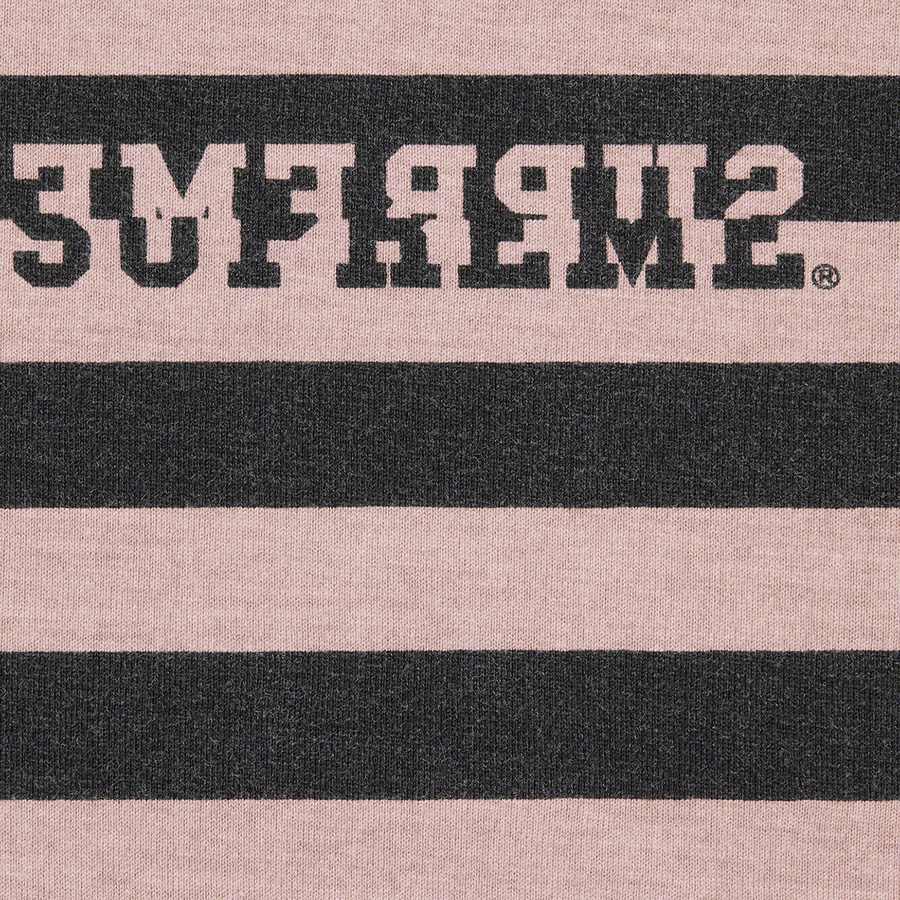 Supreme Reverse Stripe S S Top (SS22) - Black - $78