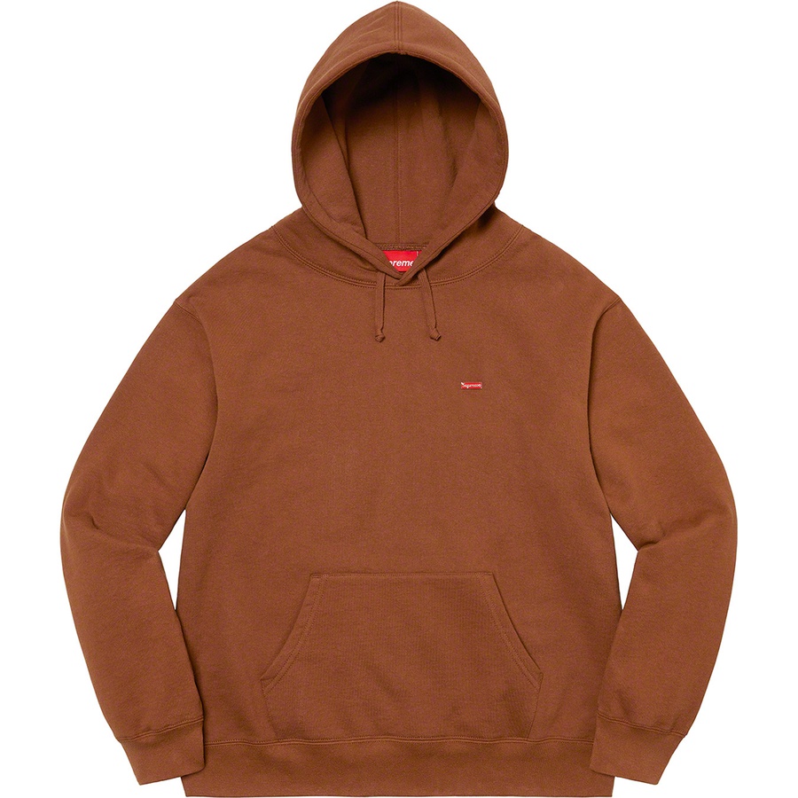 Supreme Enamel Small Box Hooded Sweatshirt (SS22) - Brown - $148