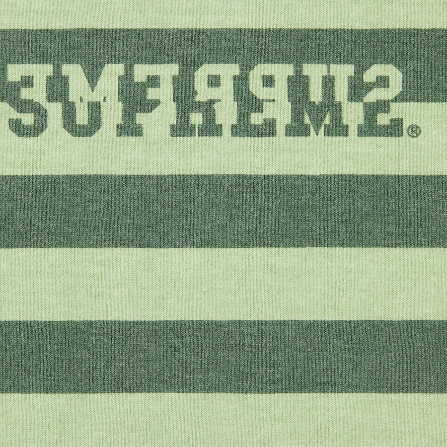 Supreme Reverse Stripe S S Top (SS22) - Green - $78