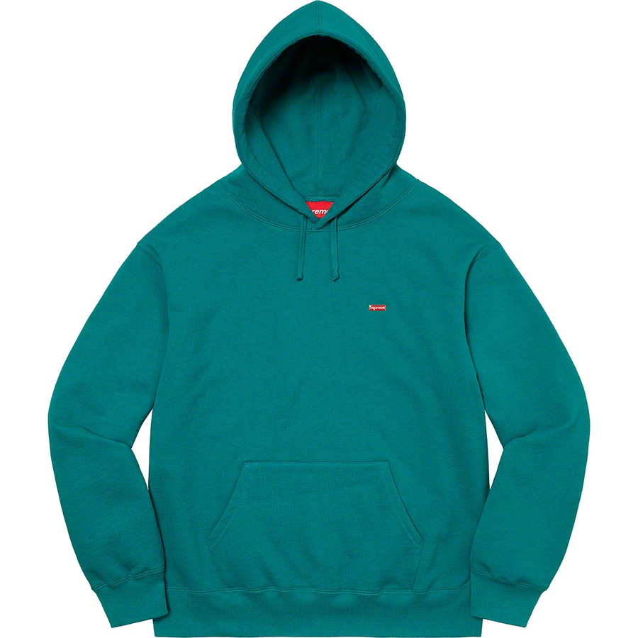 Supreme Enamel Small Box Hooded Sweatshirt (SS22) - Dark Teal - $148
