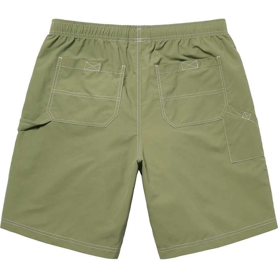 Supreme Nylon Painter Short (SS22) - Olive - $110