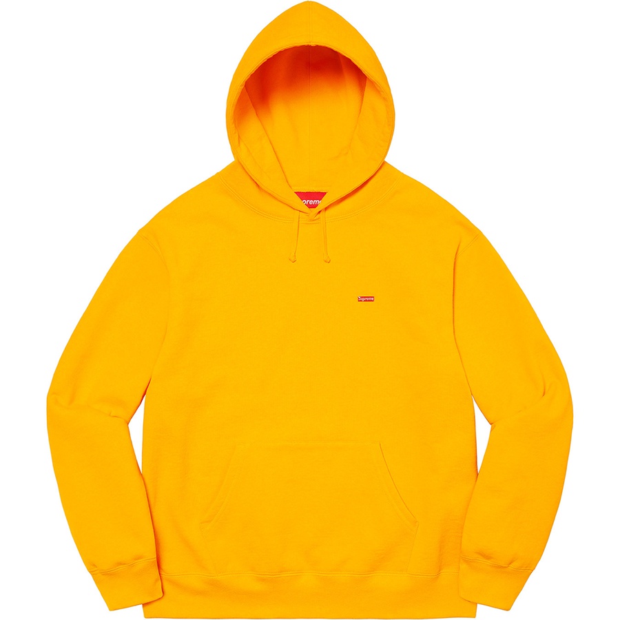 Supreme Enamel Small Box Hooded Sweatshirt (SS22) - Bright Gold - $148