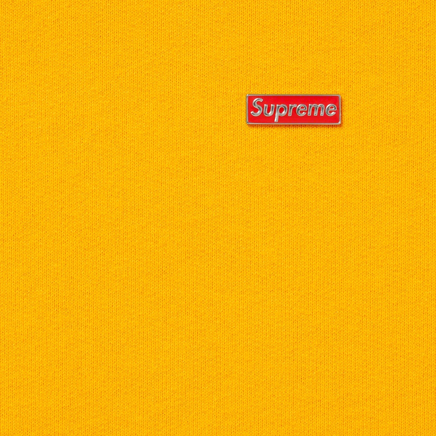 Supreme Enamel Small Box Hooded Sweatshirt (SS22) - Bright Gold - $148