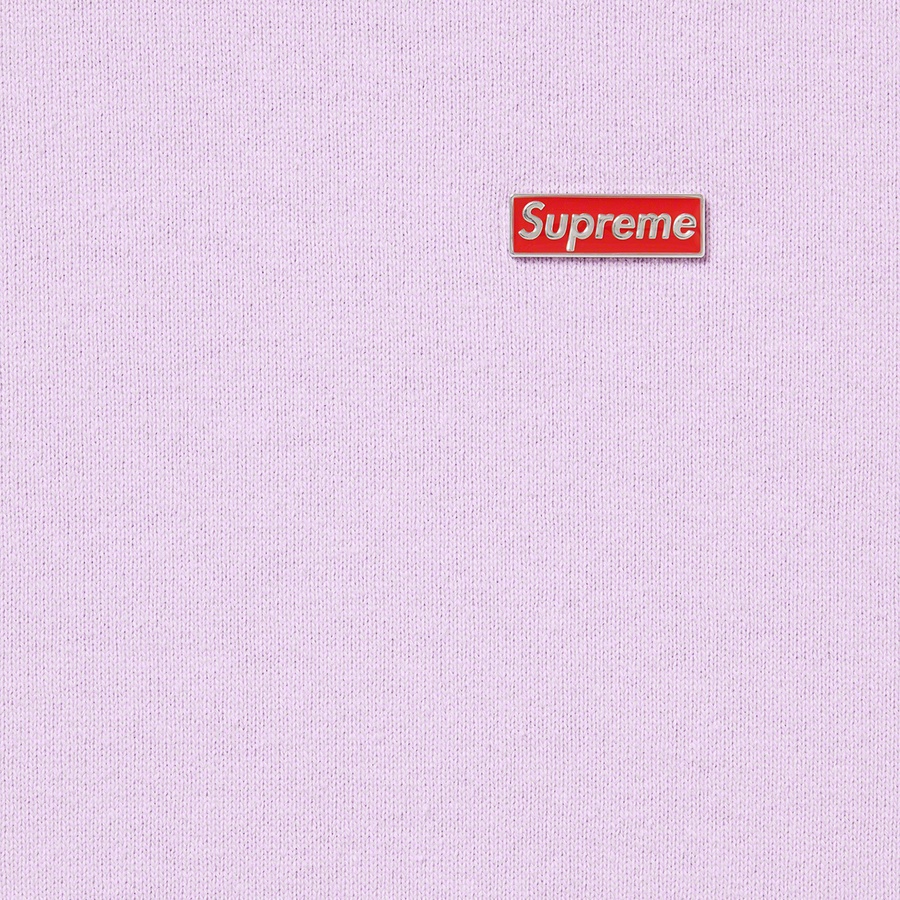 Supreme Enamel Small Box Hooded Sweatshirt (SS22) - Lavender - $148