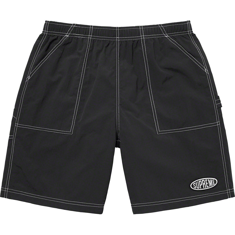 Supreme Nylon Painter Short (SS22) - Black - $110