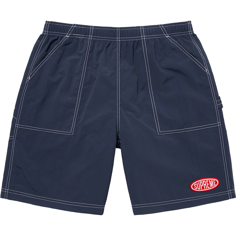Supreme Nylon Painter Short (SS22) - Navy - $110
