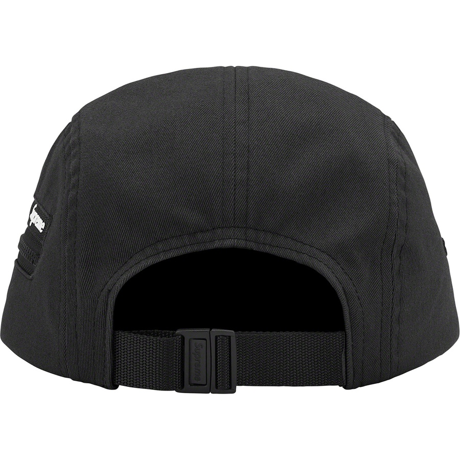 Supreme Zip Pocket Camp Cap (SS22) - Black - $48