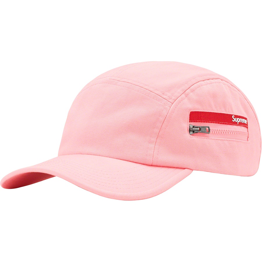 Supreme Zip Pocket Camp Cap (SS22) - Pink - $48