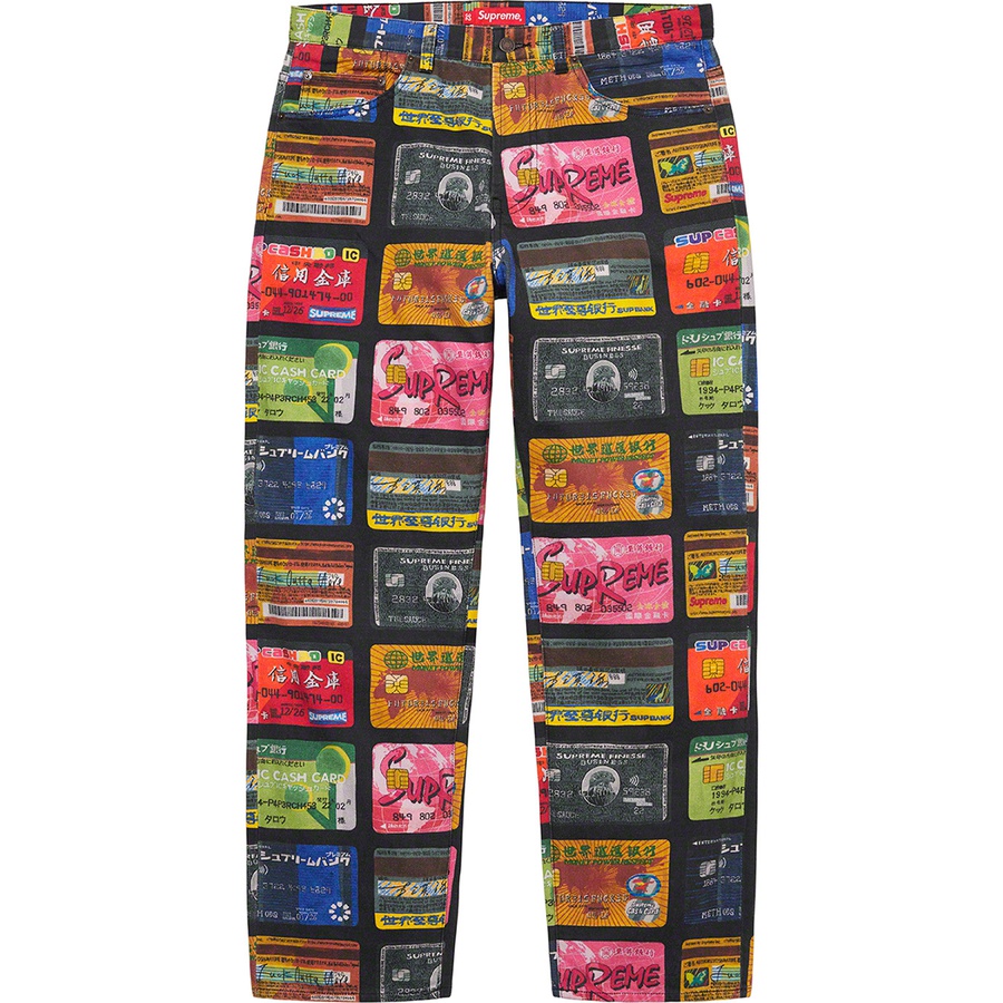 Supreme Credit Cards Regular Jean (SS22) - Multicolor - $178