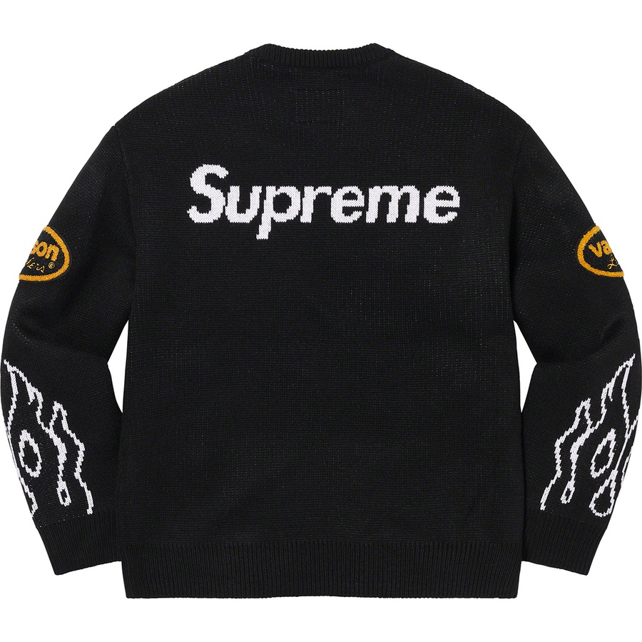 Supreme Supreme Vanson Leathers Sweater (SS22) - Black - $198