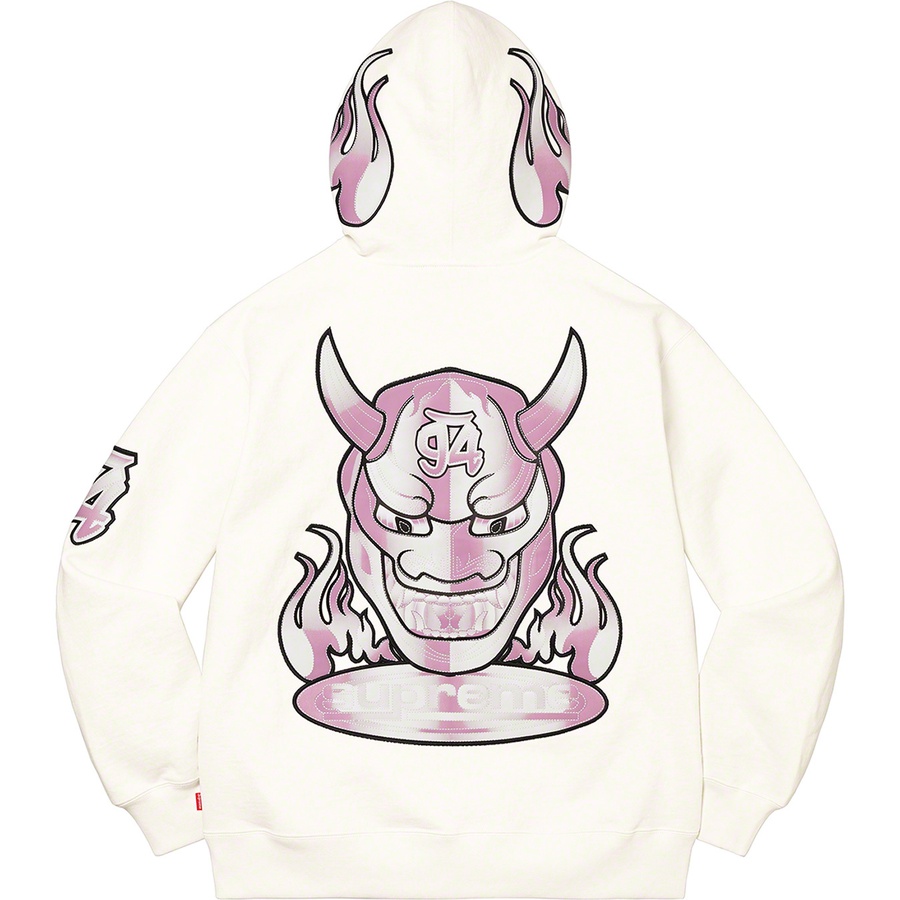 Supreme Demon Zip Up Hooded Sweatshirt (SS22) - White - $178