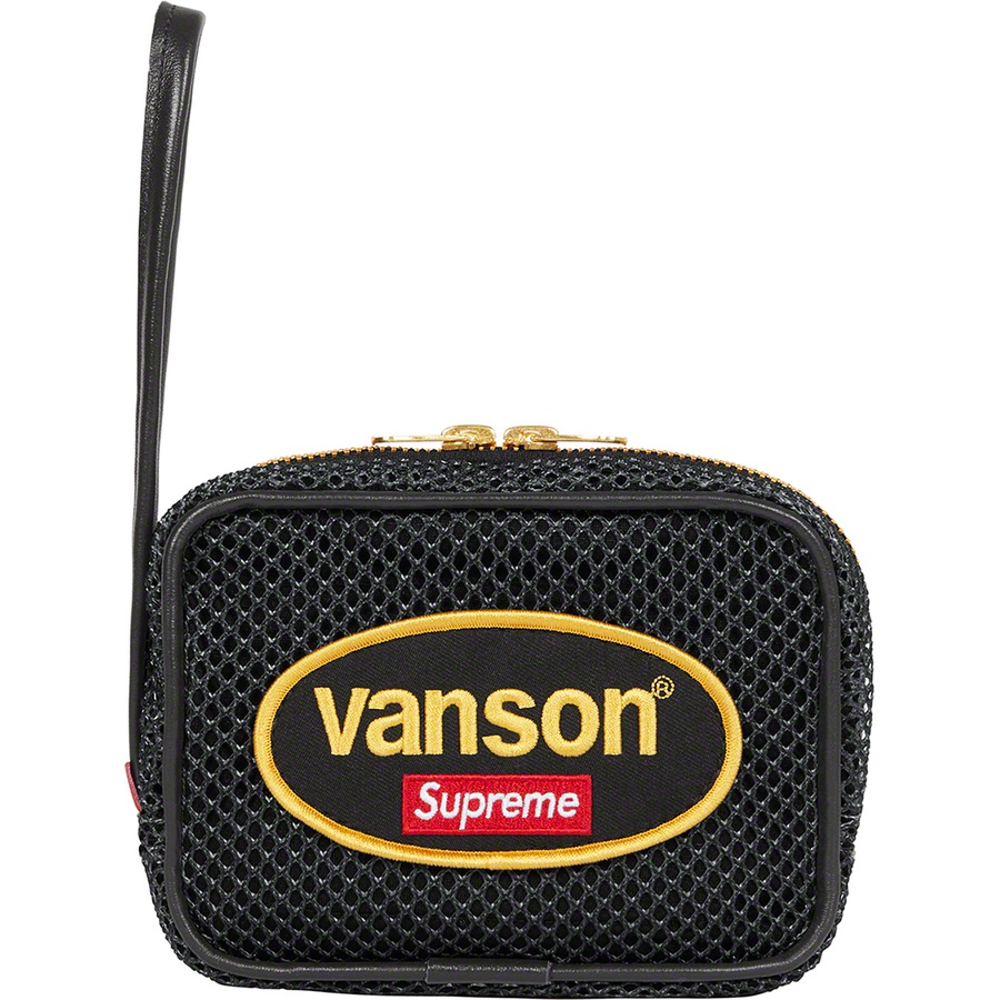 Supreme Supreme Vanson Leathers Cordura Mesh Wrist Bag (SS22) - Black - $128