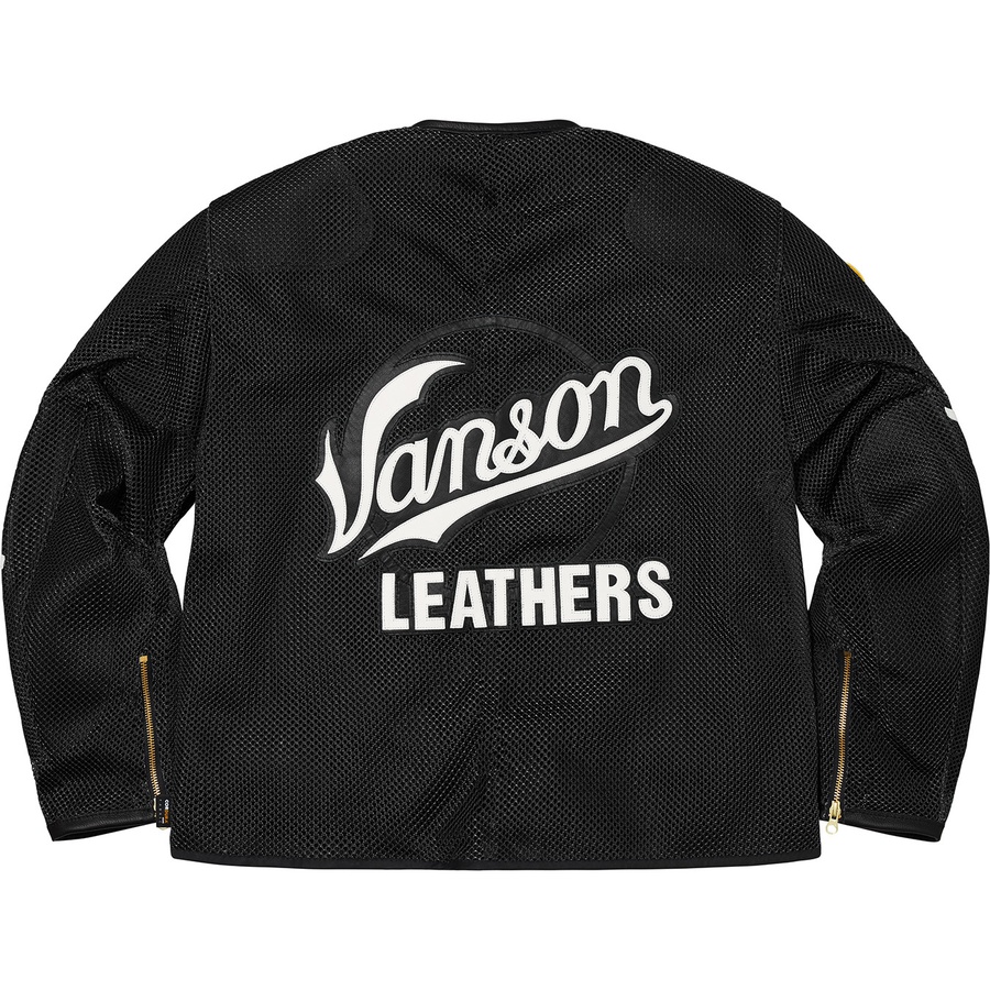 Supreme Supreme Vanson Leathers Cordura Mesh Jacket (SS22) - Black - $898