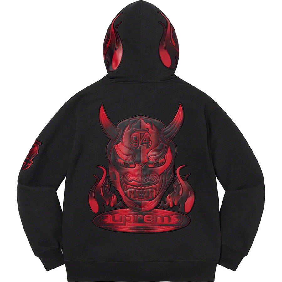 Supreme Demon Zip Up Hooded Sweatshirt (SS22) - Black - $178