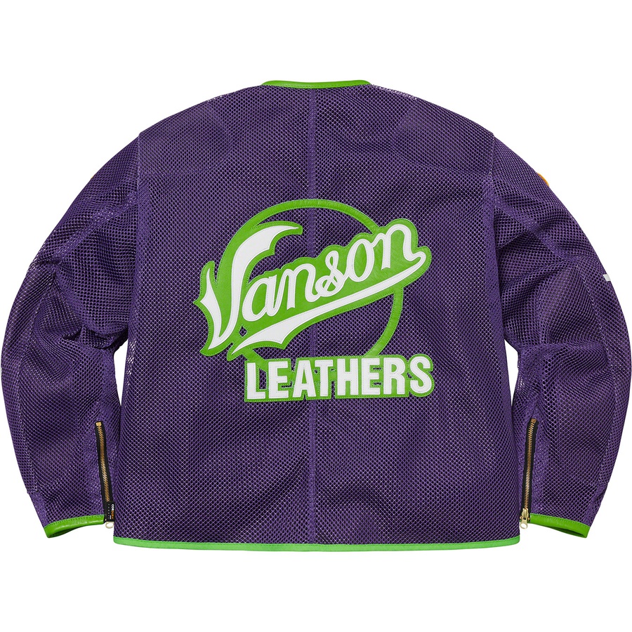 Supreme Supreme Vanson Leathers Cordura Mesh Jacket (SS22) - Purple - $898
