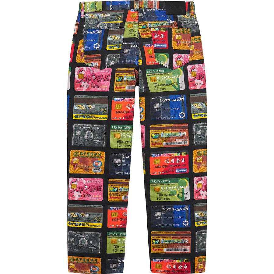 Supreme Credit Cards Regular Jean (SS22) - Multicolor - $178