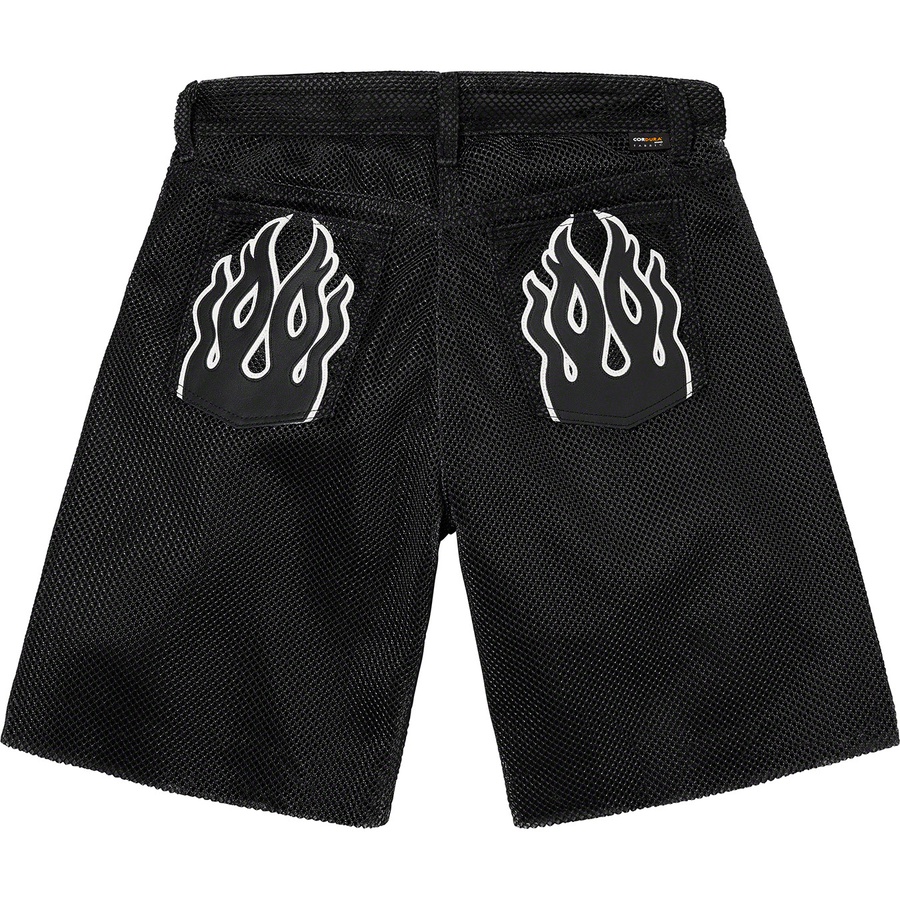 Supreme Supreme Vanson Leathers Cordura Mesh Short (SS22) - Black - $468