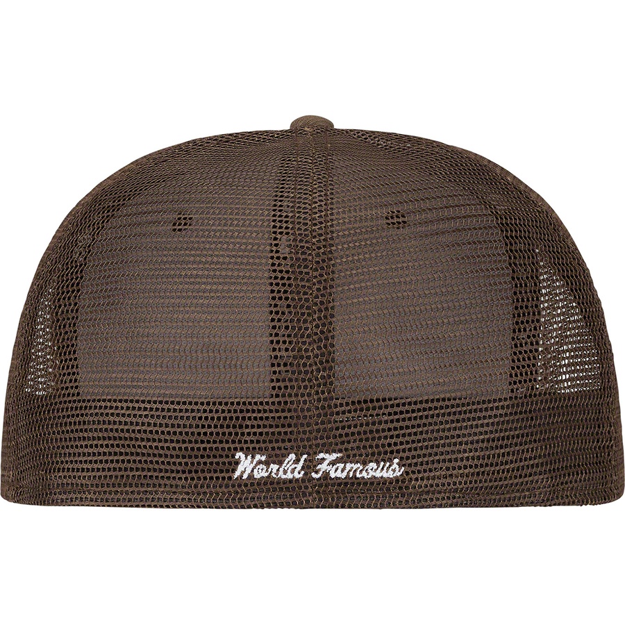 Supreme Box Logo Mesh Back New Era (SS22) - Brown - $48