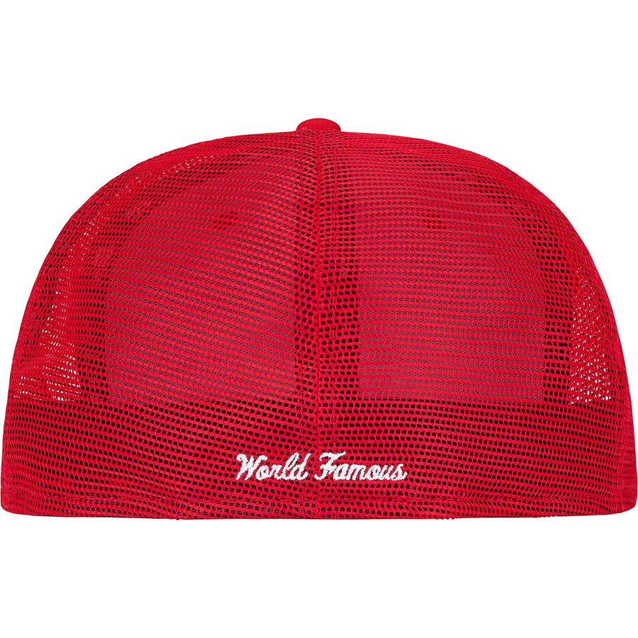 Supreme Box Logo Mesh Back New Era (SS22) - Red - $48