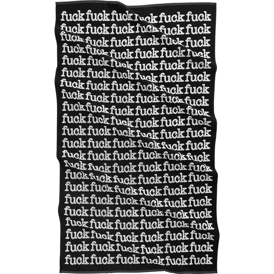 Supreme Fuck Towel (SS22) - Black - $78