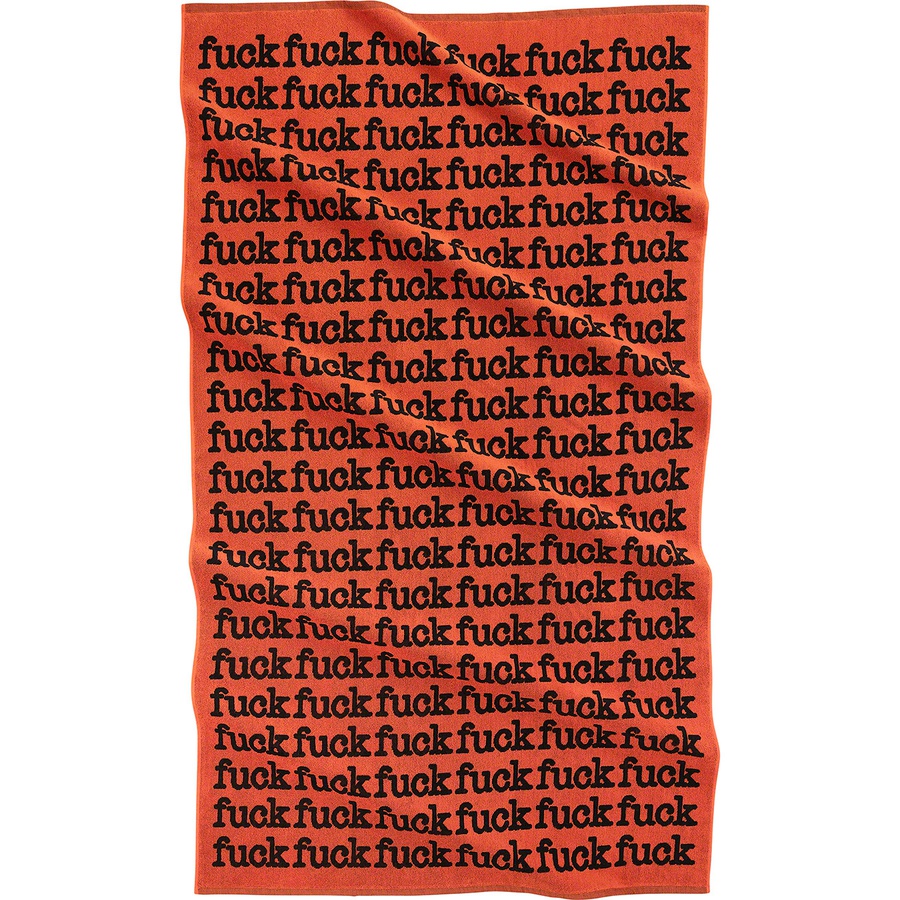 Supreme Fuck Towel (SS22) - Orange - $78