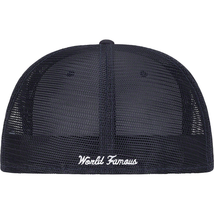 Supreme Box Logo Mesh Back New Era (SS22) - Navy - $48