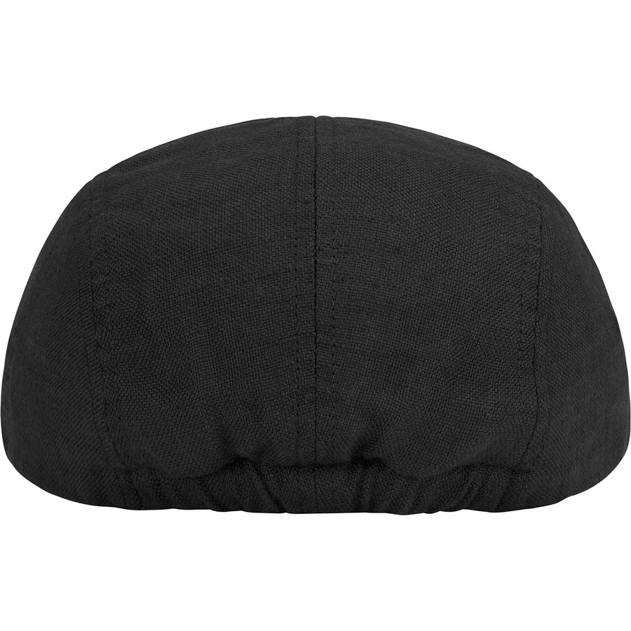Supreme Linen Fitted Camp Cap (SS22) - Black - $54