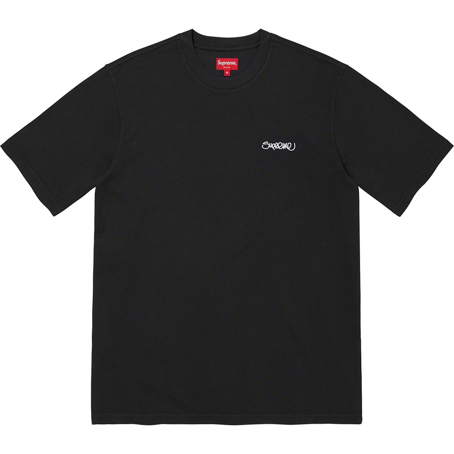 Supreme Washed Handstyle S S Top (SS22) - Black - $50
