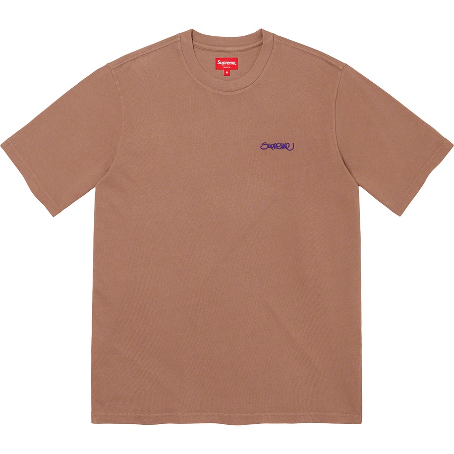 Supreme Washed Handstyle S S Top (SS22) - Brown - $50