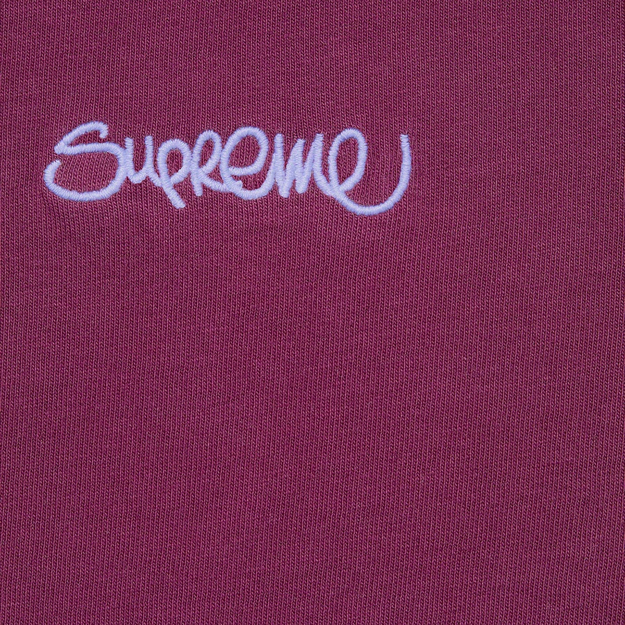 Supreme Washed Handstyle S S Top (SS22) - Plum - $50
