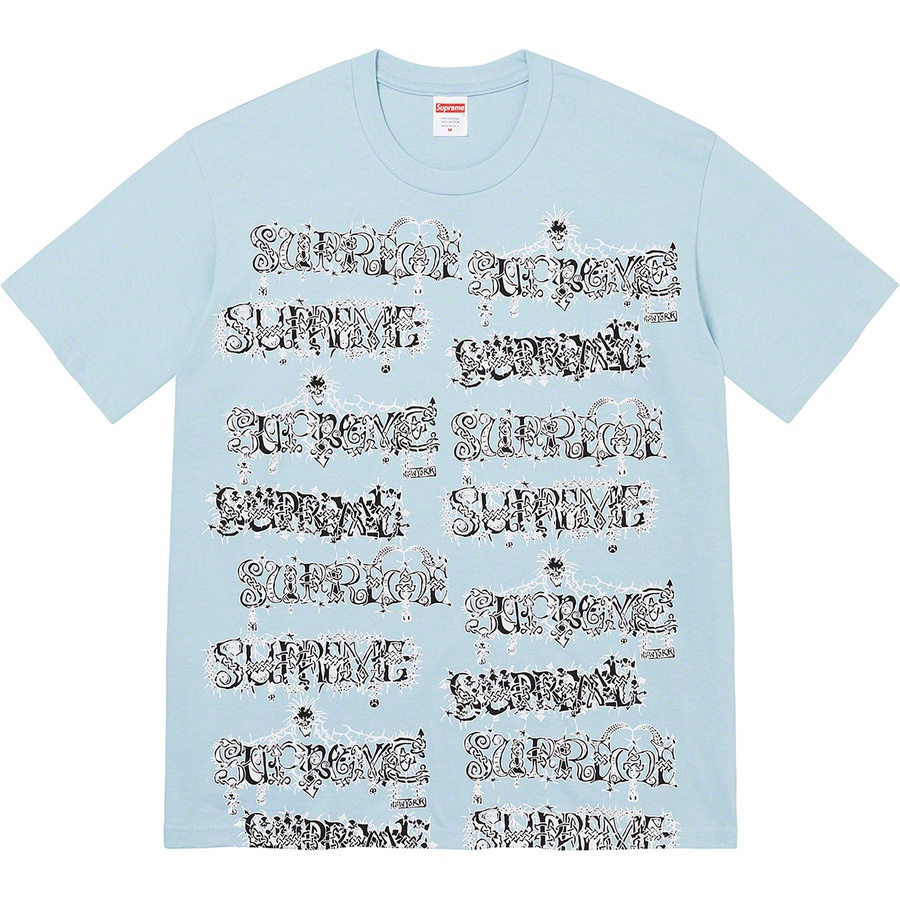 Supreme Wombat Tee (FW22) - Dusty Blue - $40