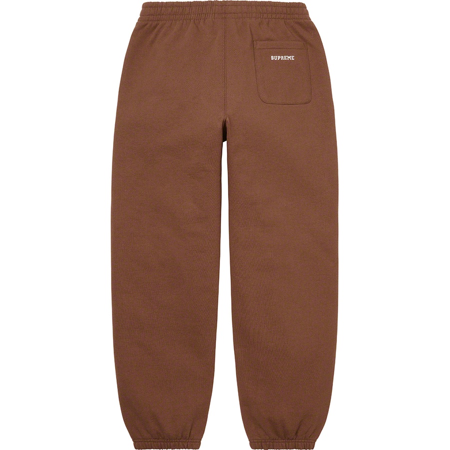 Supreme S Logo Sweatpant (FW22) - Brown - $158