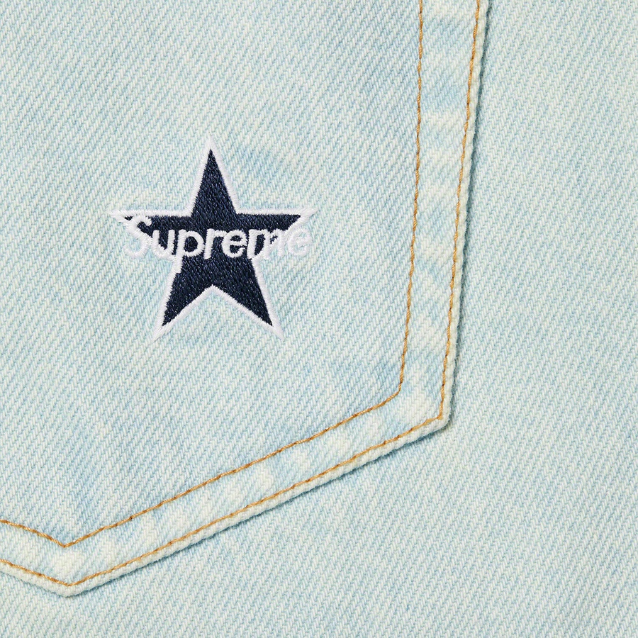 Supreme Regular Jean (FW22) - Washed Blue - $158