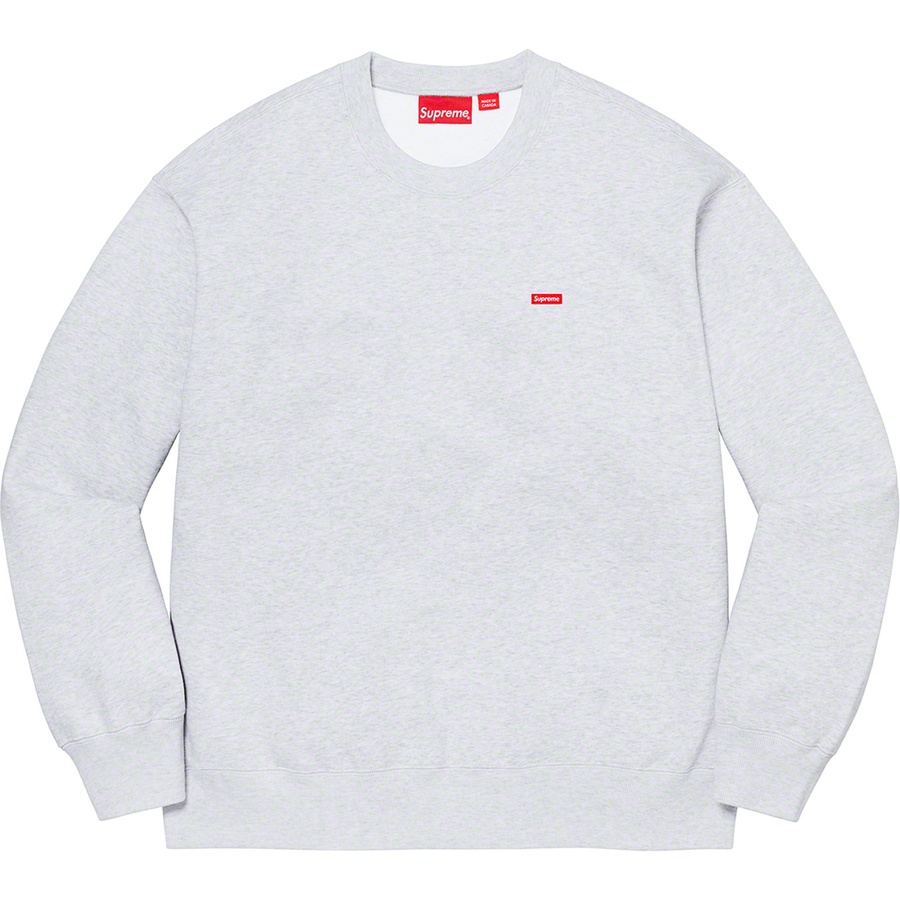 Supreme Small Box Crewneck (FW22) - Ash Grey - $138