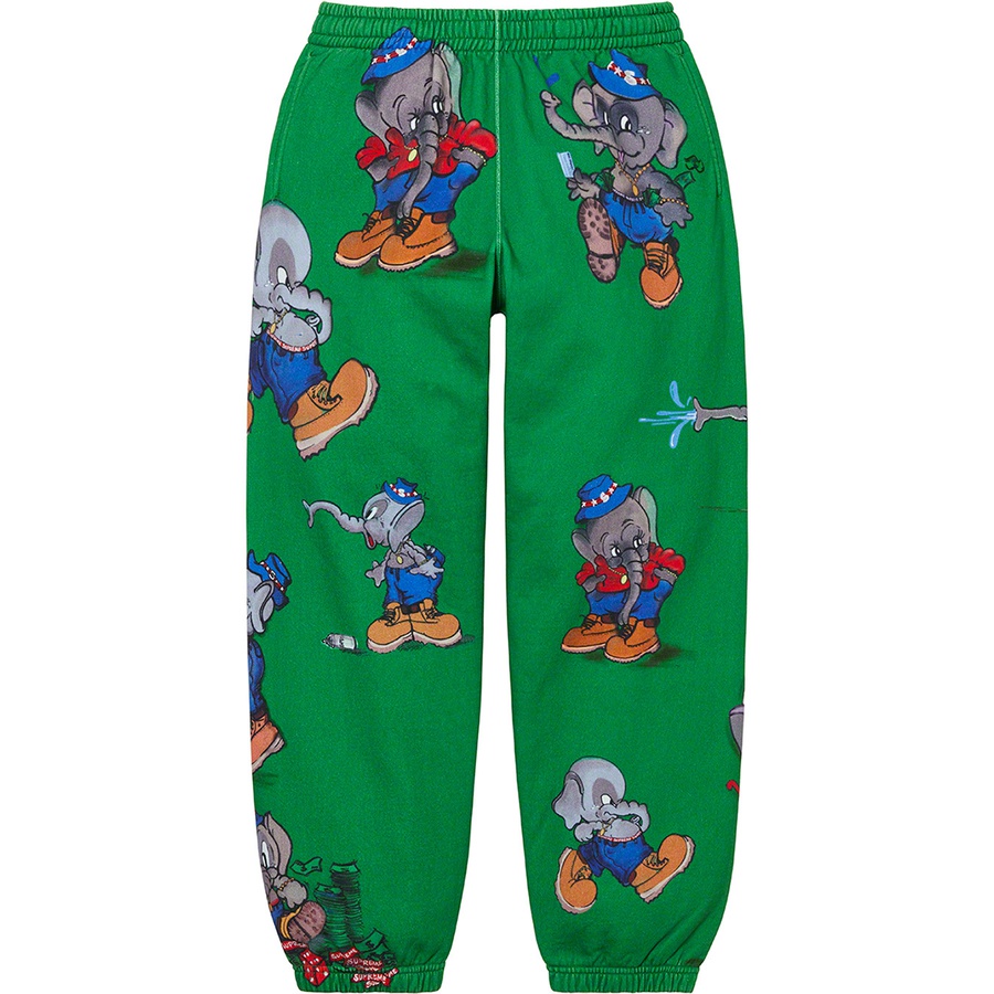 Supreme Elephant Sweatpant (FW22) - Green - $168