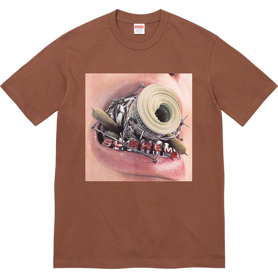 Supreme Braces Tee (FW22) - Brown - $40